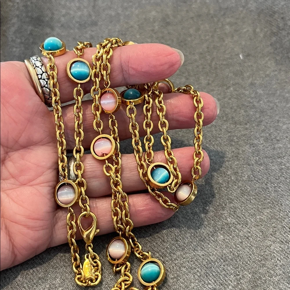Joan Rivers Goldtone Cateye Colorful Necklace - Picture 6 of 6
